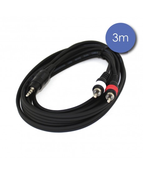 RCA JACK 3,5 LONGUEUR 3M